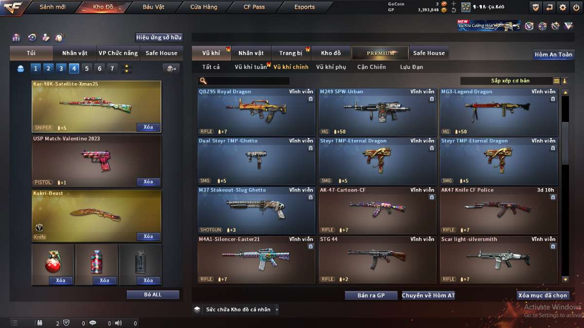 shop acc cf uy tin gia re